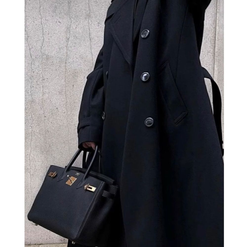 Black maxi jacket